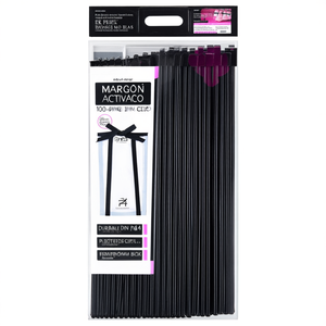 Durable DIN A4 Plastic Black Clamping Rail 100-Piece Pack Premium Clips - Product Image 2