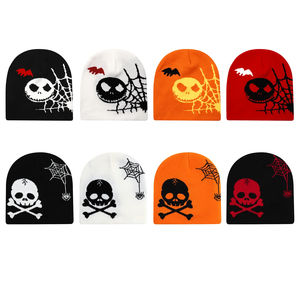 Gorro con estampado personalizado, gorro de punto de invierno, logotipo personalizado de acrílico, gorro de calavera a la moda para clima frío al aire libre - Product Image 5