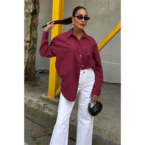 Camisa Clásica Oversize de Popelina 100% Algodón con Función Antiarrugas - 3421 - Product Image 6