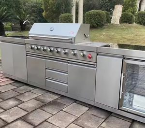 Mobili da Cucina per Esterni Resistenti alle Intemperie, Griglie per Barbecue da Esterno di Alta Qualità, Cucina da Esterno in Acciaio Inossidabile - Product Image 4