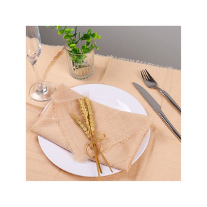 Serviettes en twill 100 % coton à grammage élevé avec finition résistante à la décoloration, conçues pour les repas de luxe, beige, qualité export, pour les acheteurs en gros en Inde - Product Image 2