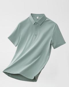 Polo informal para hombre, malla de enfriamiento antibacteriana 7A para ropa de verano con decoración de botones, polos - Product Image 6