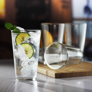 Quantité minimale de commande bas en gros bon marché verre en cristal 16oz verre à bière logo personnalisé - Product Image 4