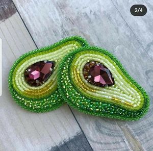 beaded pink tiger lily flower bag charm or keychain seed bead embroidery purse charm pendant <b>keyring</b> for her by glowin fashion - Product Image 6