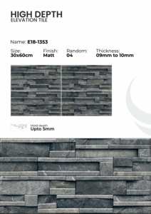 Carreaux muraux extérieurs en porcelaine 300x600mm pour façade - Product Image 3