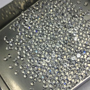 Gemas Mehrajudin, Piedra Lunar Arcoíris Natural, Corte Brillante, Gema Suelta, Blanco Intenso, 0.20-1 Quilates, Valorada por Terceros - Product Image 1