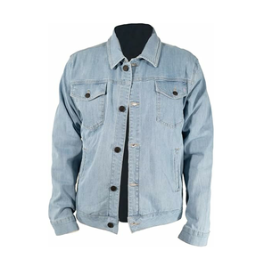 Veste en jean à manches longues pour hommes, faite sur mesure, respirante, style décontracté, avec boutons, décoration et poches, vêtements d'extérieur d'hiver unis - Product Image 6