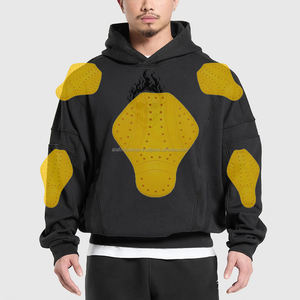 Sudadera con Capucha para Motociclistas, Forrada con Kevlar, Unisex, con Bolsillos y Protecciones, Sudadera de Forro Polar Grueso de 420 GSM - Product Image 1