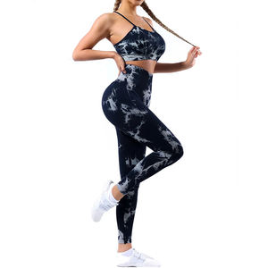 Mallas de yoga sin costuras de nailon 90% de cintura alta para mujer, ropa deportiva transpirable para entrenamiento al aire libre, venta al por mayor - Product Image 1