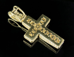 Custom 925 Sterling Silver VVS Moissanite Diamond <b>Cross</b> Pendant Iced Hip Hop Style Gold Plating Religious for Men Women - Product Image 5