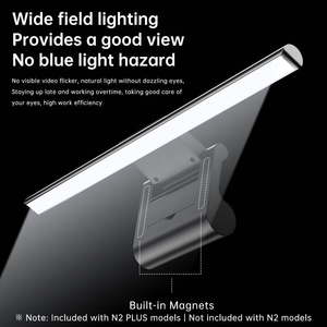 Barre lumineuse pour écran de bureau, protection des yeux, CRI≥90, gain de place, 3 températures de couleur, avec contrôle tactile pour ordinateur portable - Product Image 6