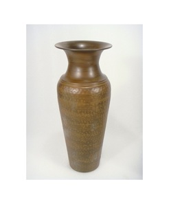 Antique Hammered <b>Copper</b> <b>Vase</b> With Aged Patina for Home Decorative Item - Product Image 1