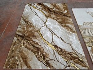 Alfombra Turca de Poliéster Afelpada Adiva, Tejida a Máquina con Diseño Jacquard, de Pelo Alto, Acolchada, Reversible, Lavable, Antideslizante y Antimicrobiana - Product Image 6