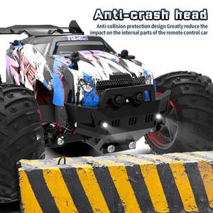 Auto RC Eléctrico a Escala 1:18 con Control Remoto de 2.4G, Carrocería de Plástico Resistente, Luces LED, Velocidad Ajustable, Listo para Usar en Exteriores - Product Image 2