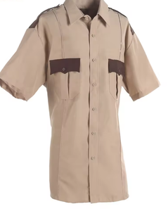 Ropa de trabajo de seguridad táctica de seguridad de algodón polivinílico, camisa de poliéster personalizada, camisa de rendimiento con logotipo reflectante de manga larga - Product Image 1