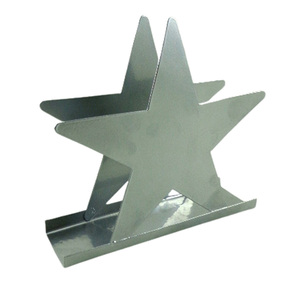 Servilletero de metal de diseño clásico, servilletero plateado P/C, decoración de Mesa para el hogar y el Hotel hecha a mano - Product Image 1