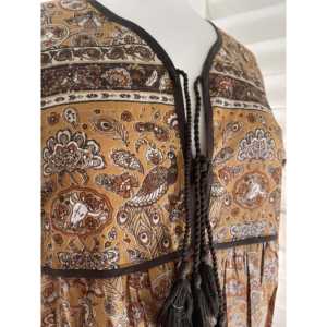 Vestido Maxi Peacock Garden - Elegante Vestido Largo de Viscosa, Moda Modesta para el Tiempo Libre, Tallas Grandes XS a 6XL - Product Image 1