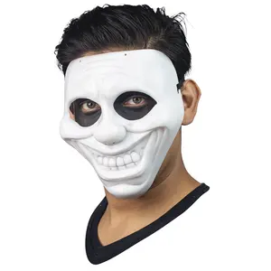 Maschera di plastica per Clown-accessorio a tema Halloween per feste, feste e decorazioni per feste accessori per Cosplay Horror