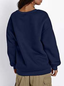 Sudadera con Capucha Personalizada con Logotipo, Cuello Alto, Tejido Acanalado de Peso Medio, 100% Algodón, Holgada, Transpirable, para Mujer - Product Image 2