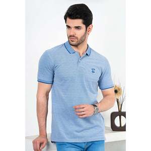 Camiseta Polo Unze London para Hombre, Modelo 'FLORIDA', 100% Algodón, Transpirable, con Bordado Oscuro, Talla XL - Product Image 1