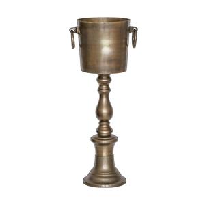 New Freestanding Bronze Stainless Steel Wine Cooler Metal Ice <b>Bucket</b> & <b>Stand</b> for <b>Champagne</b> Drinks at Home Restaurant Party Bar - Product Image 3
