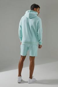 Ensemble de survêtement streetwear imprimé avec short et sweat à capuche, nouveau design, 100% coton, délavage acide, coupe classique, séchage rapide, respirant, Marfa - Product Image 2