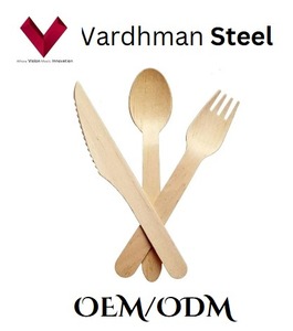 Premium Quality Wholesale Customized Logo Biodegradable Wood Disposable Cutlery Combo Set for Party Use - Product Image 4