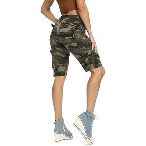 Streetwear stylé de créateur meilleur short cargo personnalisé pour femmes vente en gros de pantalons décontractés à taille moyenne - Product Image 2