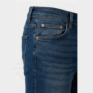 Pantalones Vaqueros de Mezclilla Personalizados para Hombre, de Alta Calidad, Duraderos, Elegantes, Rectos, Sólidos, de Invierno, para Venta al por Mayor y Marca Personalizada OEM - Product Image 5