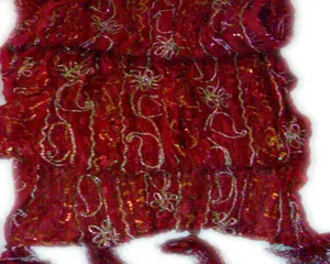 Rhe-ana imprimé solide Art soie pur lin femmes étole art et artisanat foulard en soie
