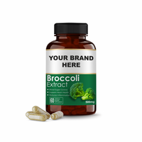 Capsules d'extrait de brocoli antioxydant 100% pur à base de plantes |   Sulforaphane |   Végétalien |   Adulte |   (6090, 120 Capsules)