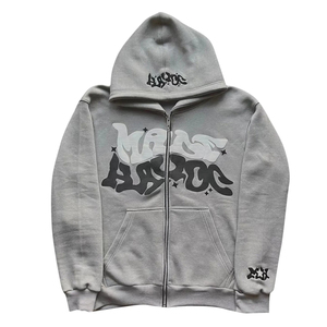 Trendy <b>Men's</b> Custom Puff Printed <b>Oversized</b> <b>Hoodie</b> Vintage 100% Cotton <b>Fleece</b> Drop Shoulder <b>Hoodie</b> for <b>Men</b> & Women - Product Image 1