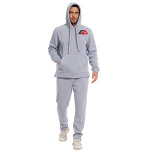 Ensembles de vêtements d'extérieur respirants personnalisés en gros ensemble de survêtement de jogging tricoté vêtements de sport à manches longues survêtement d'extérieur pour hommes - Product Image 1