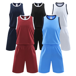 Uniforme de basket-ball brodé personnalisé de haute qualité ensemble unisexe pour adultes respirant grande taille logo imprimé pas cher en gros - Product Image 1
