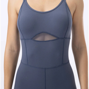Combinaisons sans manches pour femmes, nouvelle combinaison de sport de yoga une pièce avec motif uni, combinaison de yoga de fitness pour la salle de sport - Product Image 4