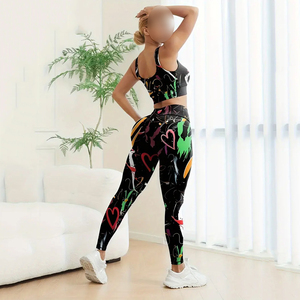 Ensemble de yoga réversible uni grande taille pour femmes - Qualité supérieure, service OEM, prix compétitif, écologique, respirant, taille élastique - Product Image 3