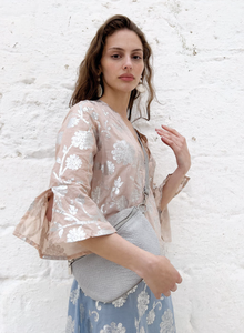 Nouvelles femmes en gros pas cher prix longueur cheville doré imprimé manches trois-quarts robe imprimée décontractée - Product Image 3