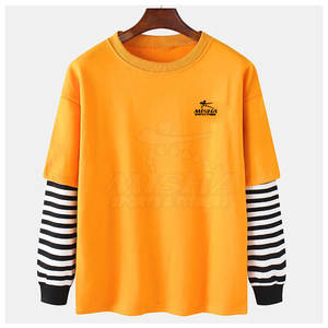 Manches longues hommes respirant sweats hommes vêtements basiques coton fait hommes sweats à vendre - Product Image 1