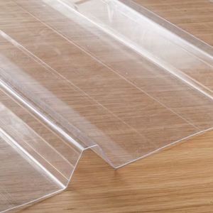 Garantie de 10 ans protégée UV latérale de la feuille 1 de polycarbonate de 250/40 ondulée par trapèze solide - Product Image 1