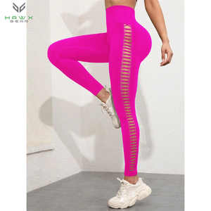 2025 nouvelle mode taille haute Sports de plein air Leggings pour femmes vente chaude cravate teinture côté creux dégradé Yoga taille élastique - Product Image 6