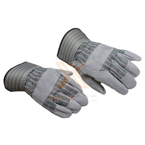 Safety Wear Custom Logo Leather Working Gloves High Quality Waterproof & Fireproof Breathable Safety Cuff - Product Image 2