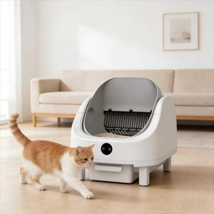Bac à <span class=keywords><strong>litière</strong></span> automatique à nettoyage automatique à grande capacité de 80 L, à ouverture supérieure, avec contrôle intelligent par Wifi, bac à <span class=keywords><strong>litière</strong></span> anti-odeurs, adapté à plusieurs voitures - Product Image 1
