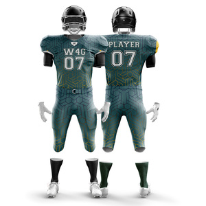 2025 nouveauté maillots de Football américain ensemble de shorts personnalisé de haute qualité 100% Polyester respirant maille avant Logo nom numéro - Product Image 1