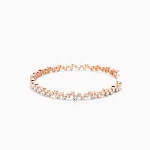 New Arrival VVS Moissanite Cuban Link Chain Bracelet New Design Moissanite Jewelry Bracelets & Bangles for Gift from India - Product Image 4