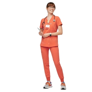 2025 High Quality Unisex Nursing Scrubs Uniform | Printed & Solid Color <b>Doctor</b> Scrub <b>Sets</b> | Knitted Hospital Medical Uniform - Product Image 4