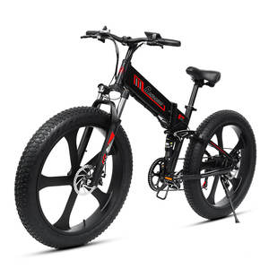 RANDRIDE Hummer X-Lightweight 1000W <b>Folding</b> Commuter <b>Electric</b> <b>Bike</b> 17AH 48v Integrated Fat Tire Ebike 17AH <b>Electric</b> Bicycle - Product Image 4