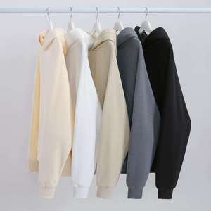 Vente en gros Pull à capuche unisexe 500GSM Sweat à capuche épais pour hommes brodé en polaire surdimensionnée noire taille américaine vierge de haute qualité pour hommes - Product Image 4