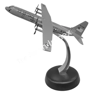Aşırı kalite Cast alüminyum büyük 5 ayaklar abd uçaklar hindistan'da yapılan dekoratif C-130 Metal Metal uçak modeli sıcak satış