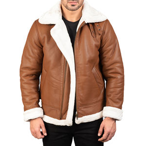 Nouveau design Confortable Meilleure vente Veste en cuir à la mode pour hommes Veste en cuir en fourrure pour l'hiver Veste d'hiver pour hommes - Product Image 4