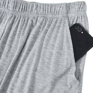 Ensemble de vêtements d'été deux pièces pour hommes, personnalisé avec logo, respirant, brodé, 100% coton/polyester, en molleton, pour la salle de sport et le fitness - Product Image 5